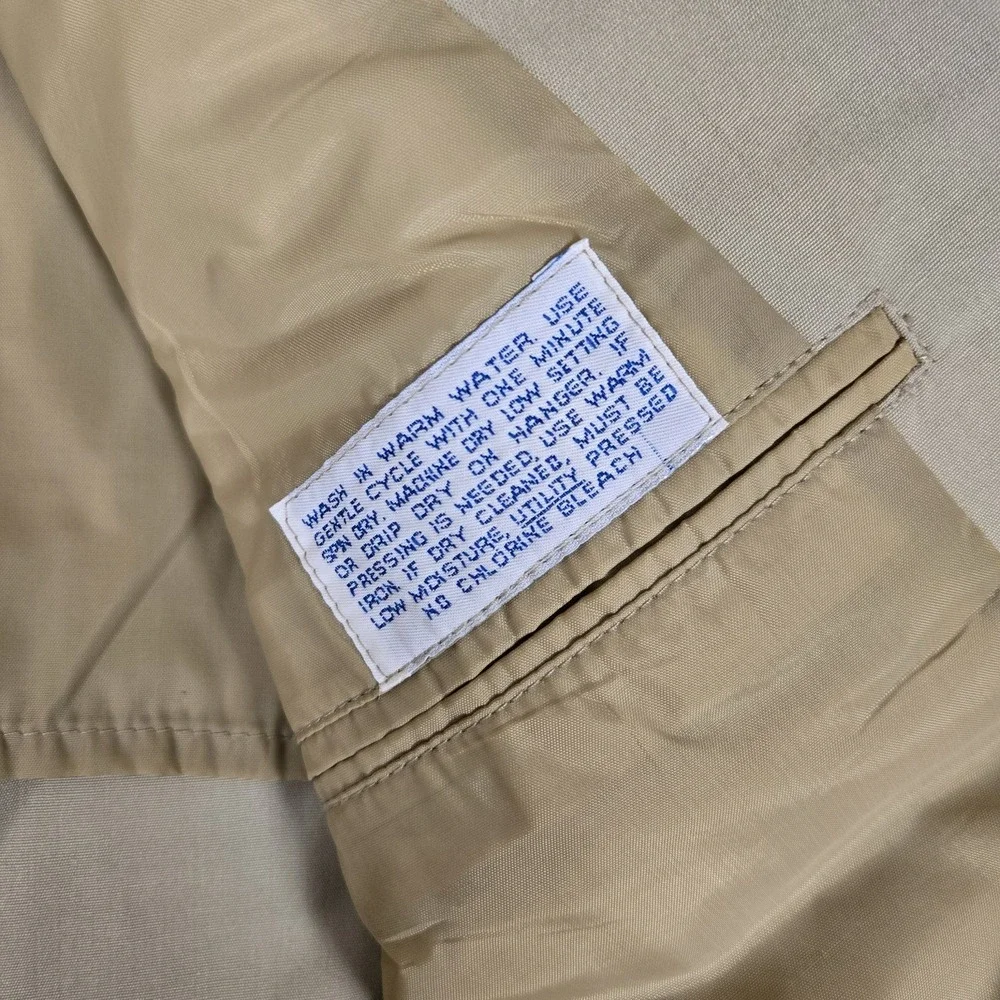 Vtg Brooks Brothers Blazer Mens 43R Summer Cotton Sportcoat Khaki USA Made